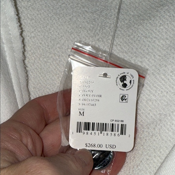 FP White Hooded Button-Up Dress with Lace Details - Picture 16 of 16